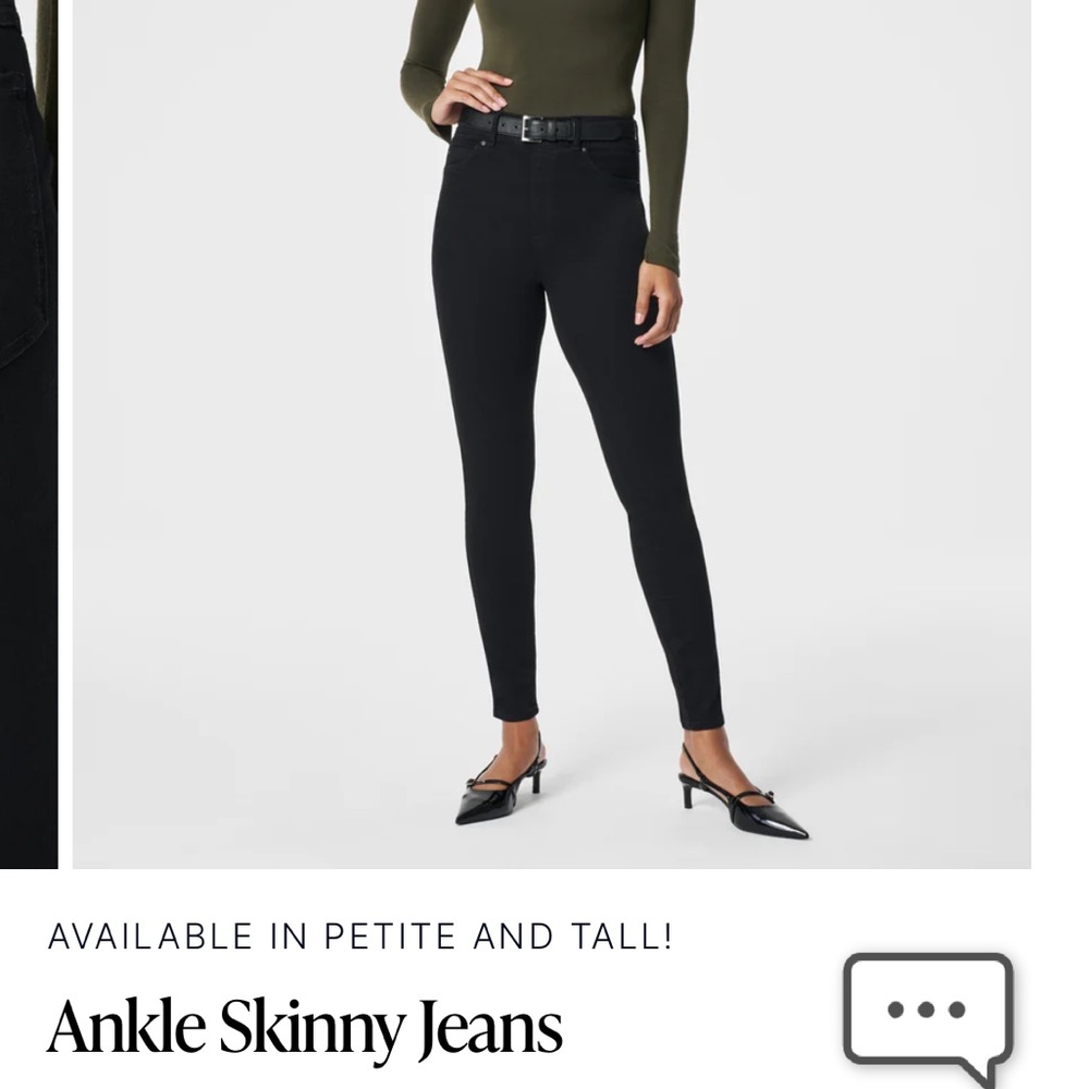 Spanx Medium petite ankle skinny pull on jean